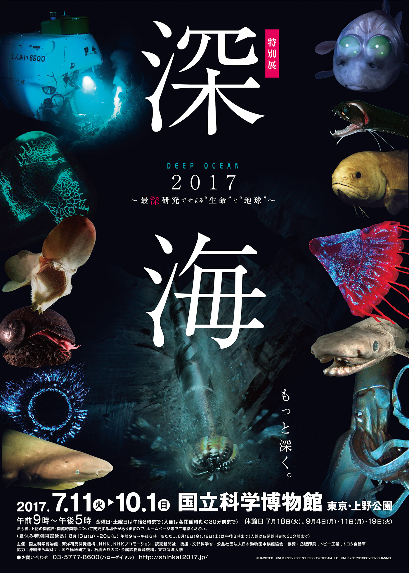 国立科学博物館で「深海2017」開催